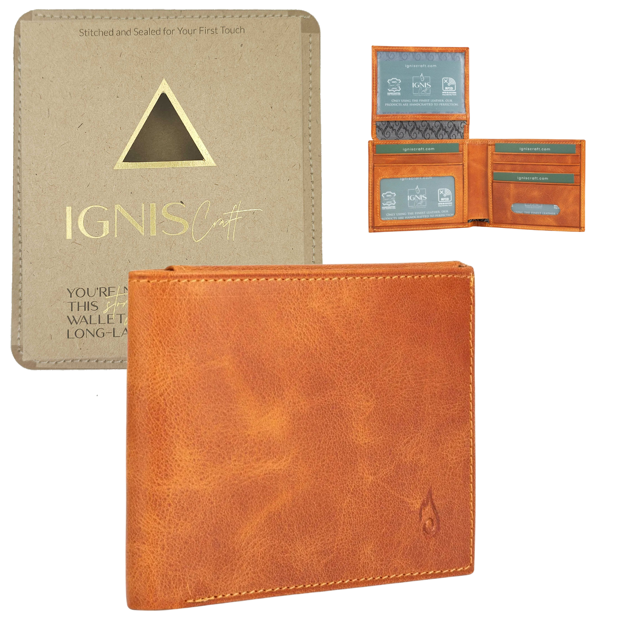 Men's Leather Wallet | Solstice Amber