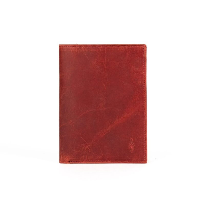 Leather Passport Wallet | Voyager Carnelian - Image 3