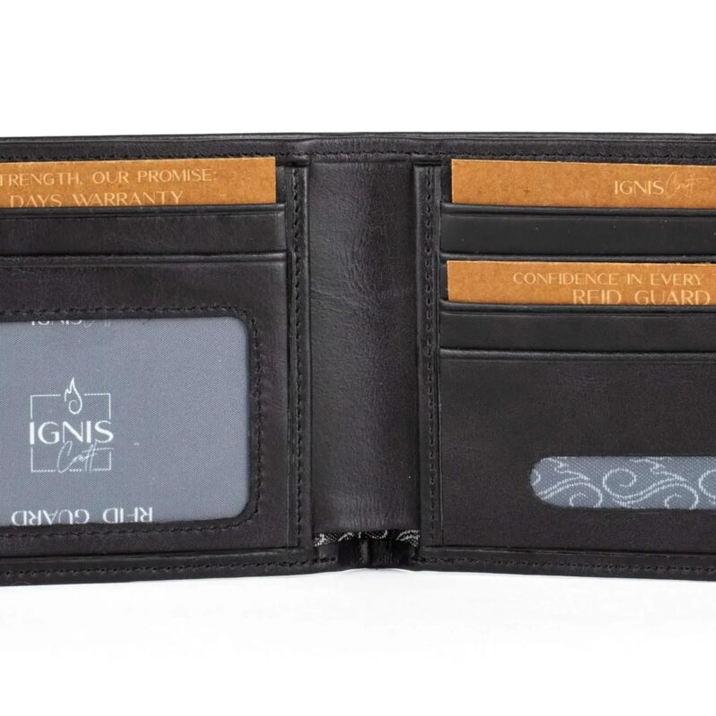 Men’s Leather Wallet | Essential Slim Obsidian - Image 6