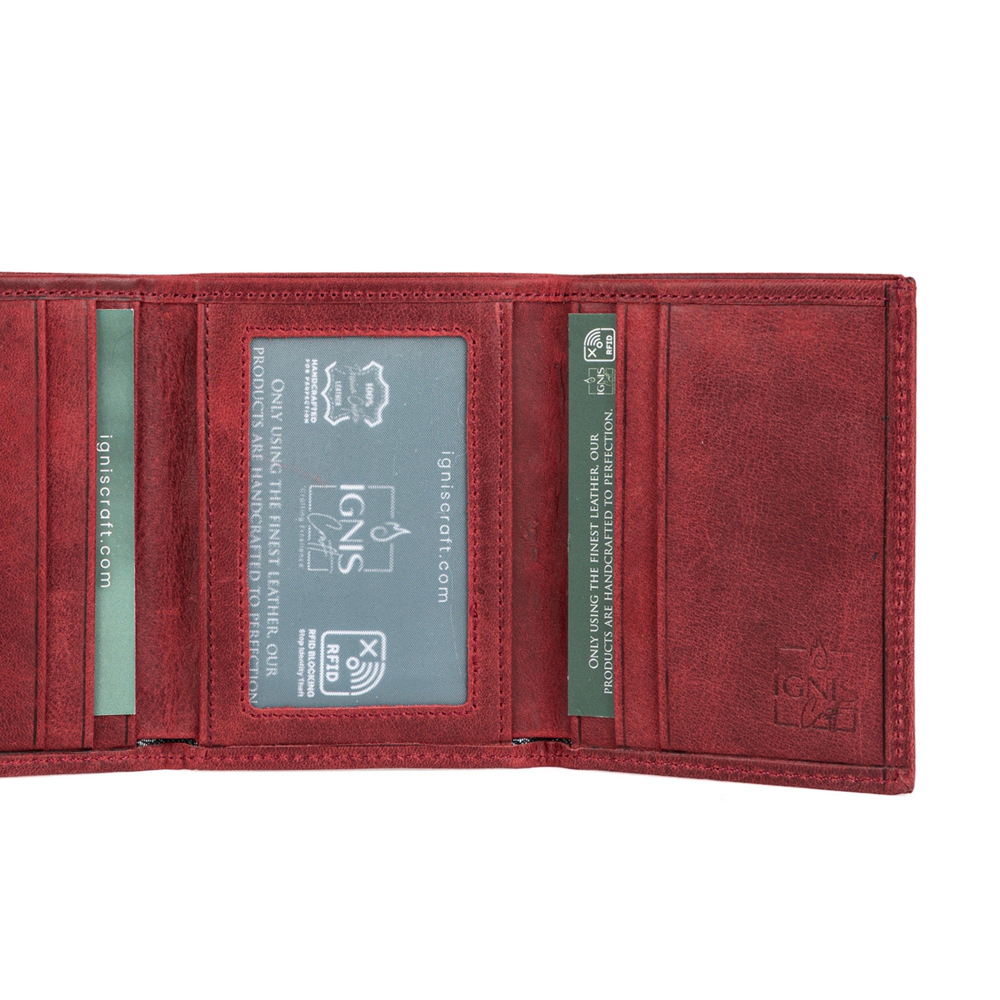 Minimalist Men's Leather Wallet | Apex Garnet - Image 6